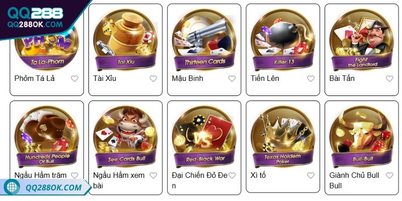 Game bài phong phú, giao diện dễ sử dụng và trải nghiệm công bằng